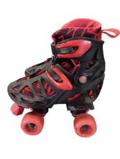 Used RollerDerby ADJ 3-6 Junior Roller Quad Skates Black Adjustable