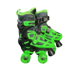 Used RollerDerby ADJ 12-2 QUAD ROLLER Junior Roller Quad Skates Black Junior 02