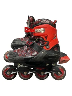 Used RollerDerby ADJUSTABLE Junior Rec Fitness Skates Cardinal Adjustable