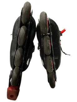 Used RollerDerby ADJUSTABLE Junior Rec Fitness Skates Cardinal Adjustable