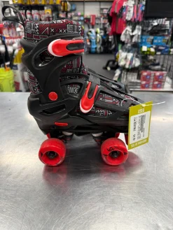 Used RollerDerby ADJUSTBALE QUAD Junior Roller Quad Skates Black Adjustable