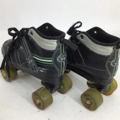 Used RollerDerby LASER 7.9MX JR 5 QUAD SKATES Junior Roller Quad Skates Black Junior 05