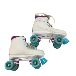 Used RollerDerby QUAD SKATES Junior Roller Quad Skates White Junior 05