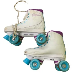 Used RollerDerby ROLLER STAR 600 Senior Roller Quad Skates White Senior 7