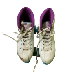 Used RollerDerby ROLLER STAR 600 Senior Roller Quad Skates White Senior 7