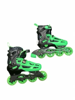 Used RollerDerby SIZE 3-6 Junior Rec Fitness Skates Black Adjustable