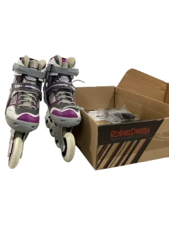 Used RollerDerby TRS Senior Aggressive Skates Purple Senior 7