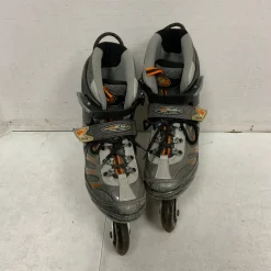 Used RTX-750 Senior Roller Quad Skates Grey Senior 9