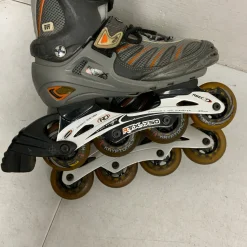 Used RTX-750 Senior Roller Quad Skates Grey Senior 9