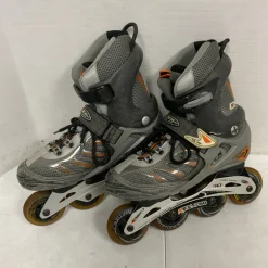 Used RTX-750 Senior Roller Quad Skates Grey Senior 9