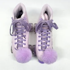 Used RUTHFOT Senior Roller Quad Skates Purple Senior 6.5