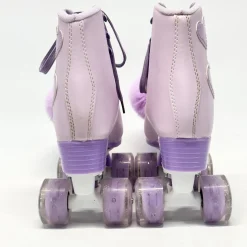 Used RUTHFOT Senior Roller Quad Skates Purple Senior 6.5