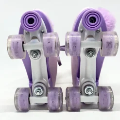 Used RUTHFOT Senior Roller Quad Skates Purple Senior 6.5
