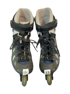 Used Salomon Senior Aggressive Skates Grey Senior 13