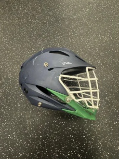 Used Schutt RIVAL Lacrosse Helmet Navy Blue LG