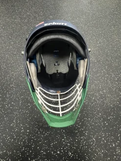 Used Schutt RIVAL Lacrosse Helmet Navy Blue LG