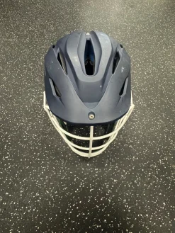 Used Schutt RIVAL Lacrosse Helmet Navy Blue LG