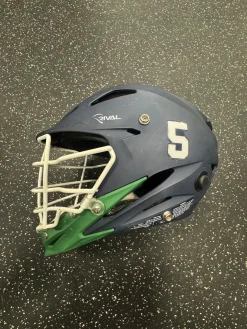 Used Schutt RIVAL Lacrosse Helmet Navy Blue LG
