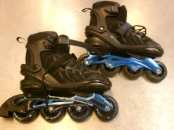 Used Schwinn ADJ 8-9.5 Senior Rec Fitness Skates Black Adjustable