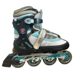 Used Schwinn ADJUSTABLE 8-9.5 Senior Rec Fitness Skates Carolina Blue Adjustable