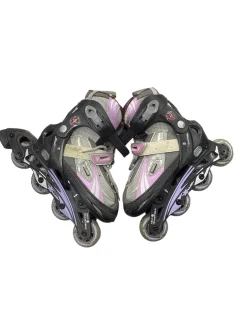 Used Schwinn CHALLENGE MODEL V Child Roller Quad Skates Pink Youth 09.5