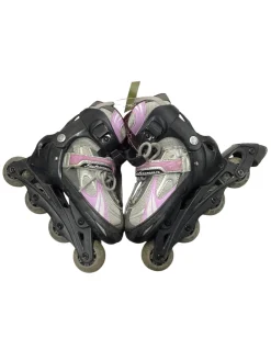 Used Schwinn CHALLENGE MODEL V Child Roller Quad Skates Pink Youth 09.5