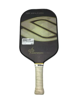 Used Selkirk INVIKTA AMPED X5 FIBERFLEX Pickleball Racquet Brown
