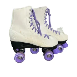 Used Senior Roller Quad Skates White Senior 7