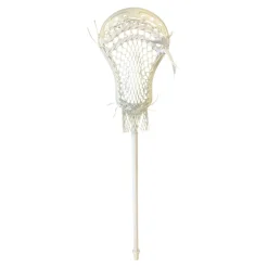 Used Signature lacrosse COMPLETE STICK Jr Atk/Mid Complete Stick White