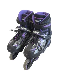 Used SOWUME ABEC 7 Senior Rec Fitness Skates Purple Adjustable