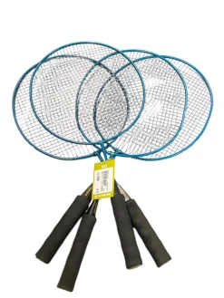 Used Sportcraft 4 PACK RACQUET Adult Badminton Racquet Royal Blue Unknown