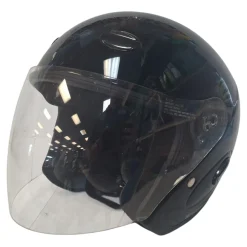 Used STANDARD W VISOR Adult Helmet Black LG