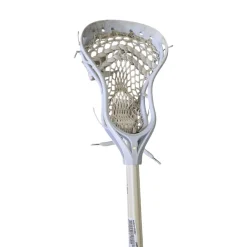 Used String King COMPLETE LACROSSE ATTACK STICK Men Atk/Mid Complete Stick White