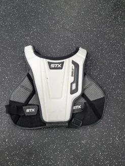 Used STX 500 LAX Goalie Chest M White Senior