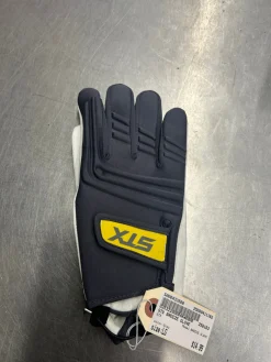 Used STX BREEZE GLOVE Lacrosse Gloves Womens Grey LG