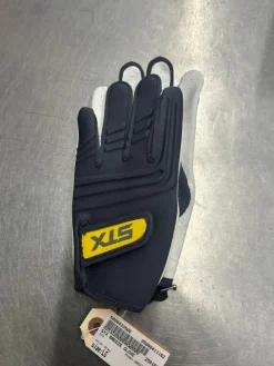 Used STX BREEZE GLOVE Lacrosse Gloves Womens Grey LG