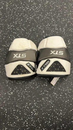 Used STX CELL 2 Lacrosse Arm Pads/Guards White LG
