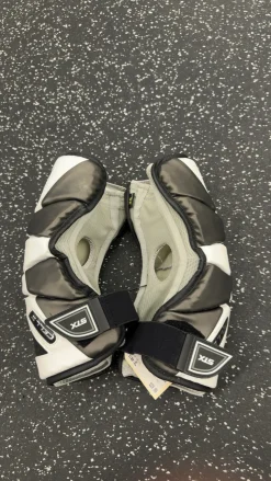 Used STX CELL II Lacrosse Arm Pads/Guards White XL
