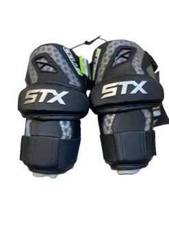 Used STX CELL IV Lacrosse Arm Pads/Guards Black MD