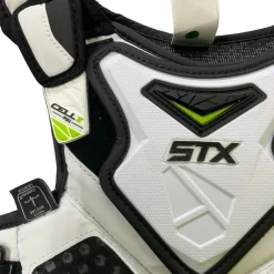 Used STX CELL V Lacrosse Shoulder Pads White SM