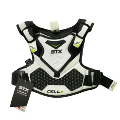 Used STX CELL V Lacrosse Shoulder Pads White SM