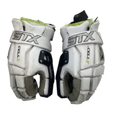 Used STX CELL V Lacrosse Gloves Mens White LG