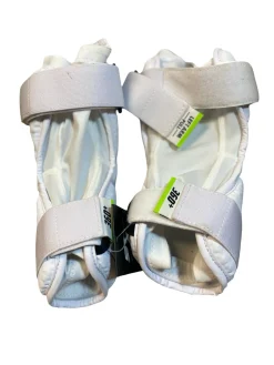 Used STX CELL V Lacrosse Arm Pads/Guards White MD