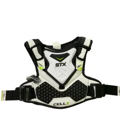 Used STX CELL V Lacrosse Shoulder Pads White SM