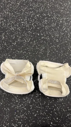 Used STX CELL V Lacrosse Arm Pads/Guards White LG