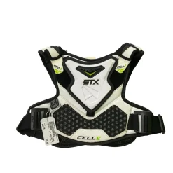 Used STX CELL V Lacrosse Shoulder Pads White SM