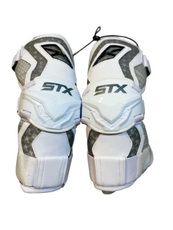 Used STX CELL VI Lacrosse Arm Pads/Guards White SM