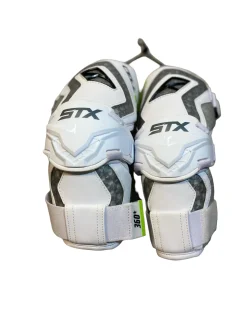 Used STX CELL VI Lacrosse Arm Pads/Guards White MD