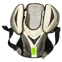 Used STX CHEST PROTECTOR Lacrosse Rib Pads Grey MD