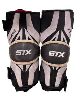 Used STX CLASH Lacrosse Arm Pads/Guards Grey SM